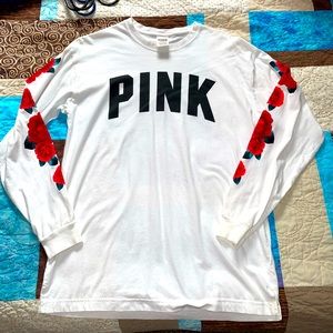 Victoria’s Secret PINK Long Sleeve Rose Shirt